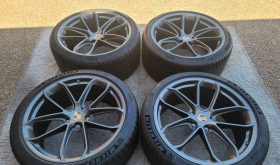 PORSCHE 9YO CAYENNE COUPE GT OEM 22″ COMPETITION WHEELS/TIRES/TPMS & CAPS SET