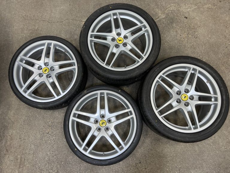 Ferrari F430 BBS WHEELS GENUINE FACTORY OEM SET 4 SILVER W/Tires
