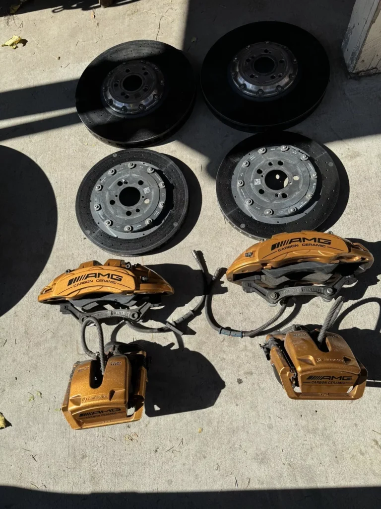 2016 Mercedes S65 S63 AMG Carbon Ceramic Brakes Rotors Complete Brake Set 222