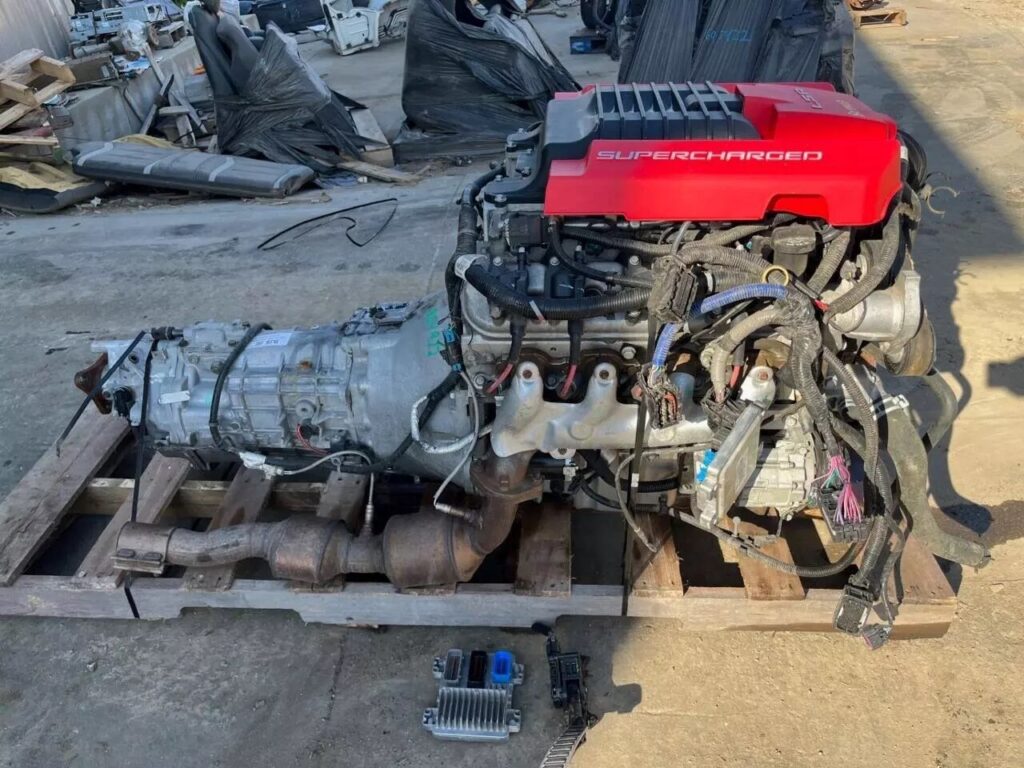 2015 CAMARO ZL1 6.2 LSA SUPERCHARGED ENGINE & TREMEC TR6060 TRANS SWAP 64K LSX