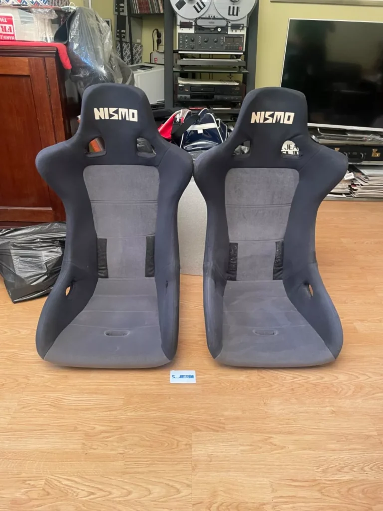 Nismo Old Logo Bucket Seat Pair Rare JGTC Rare 400R Recaro SKYLINE GTR R33 R32