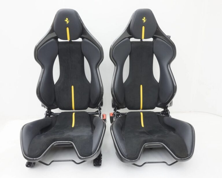 Carbon Fiber Seats Ferrari 296 GTB Sabelt Set of 2 Leather Alcantara OEM
