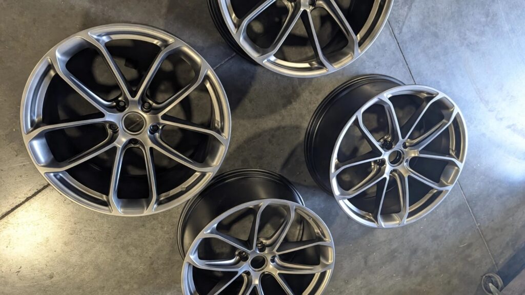 PORSCHE CAYENNE ORIGINAL TURBO GT COUPE COMPETITION 22" RIMS & CAPS SET