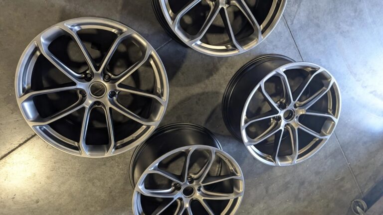 PORSCHE CAYENNE ORIGINAL TURBO GT COUPE COMPETITION 22″ RIMS & CAPS SET