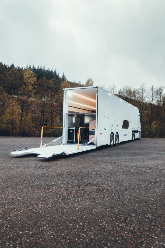Burgers Double Deck GT Multi-Space Race Trailer.