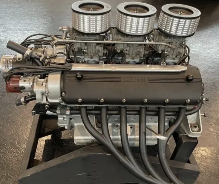 A Ferrari 3.0-Liter Colombo V12 Engine