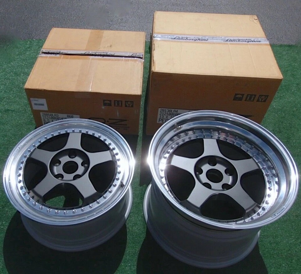 Lamborghini Diablo SV Black Wheels Genuine OEM GT OZ Racing