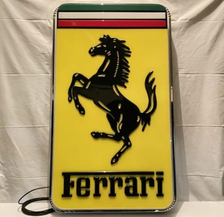 Ferrari Neon Modena Logo sign