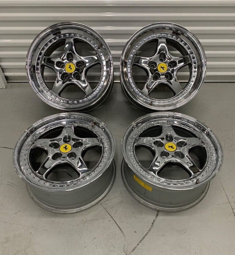 18″ FERRARI 355 Speedline 3 Piece Wheels Rims Genuine