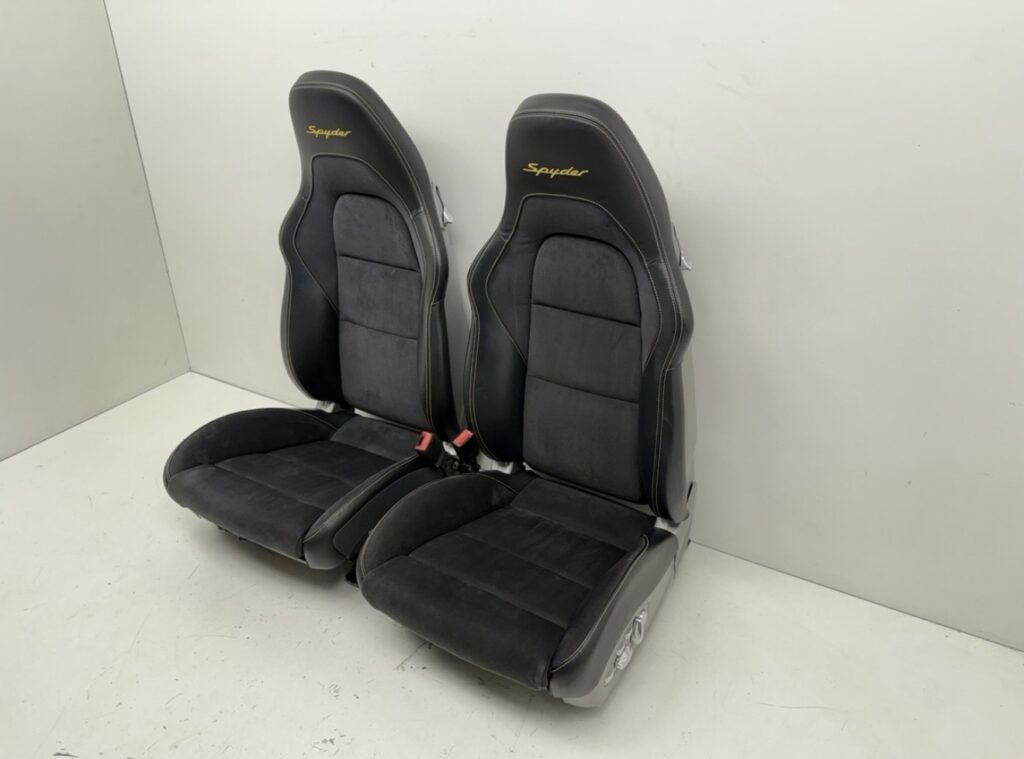 2017-2024 PORSCHE 718 SPYDER FRONT LEFT & RIGHT SEATS ALCANTARA OEM