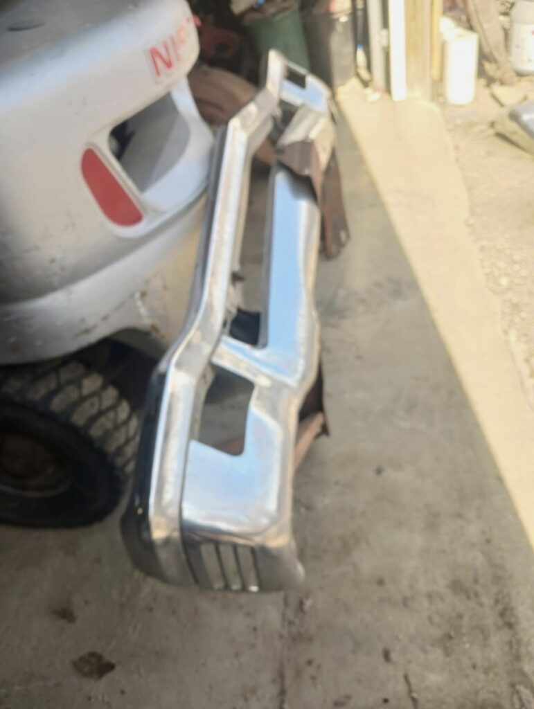 1970 Chevy Impala Caprice Front Bumper OEM w/ Brackets Chrome GM Outside